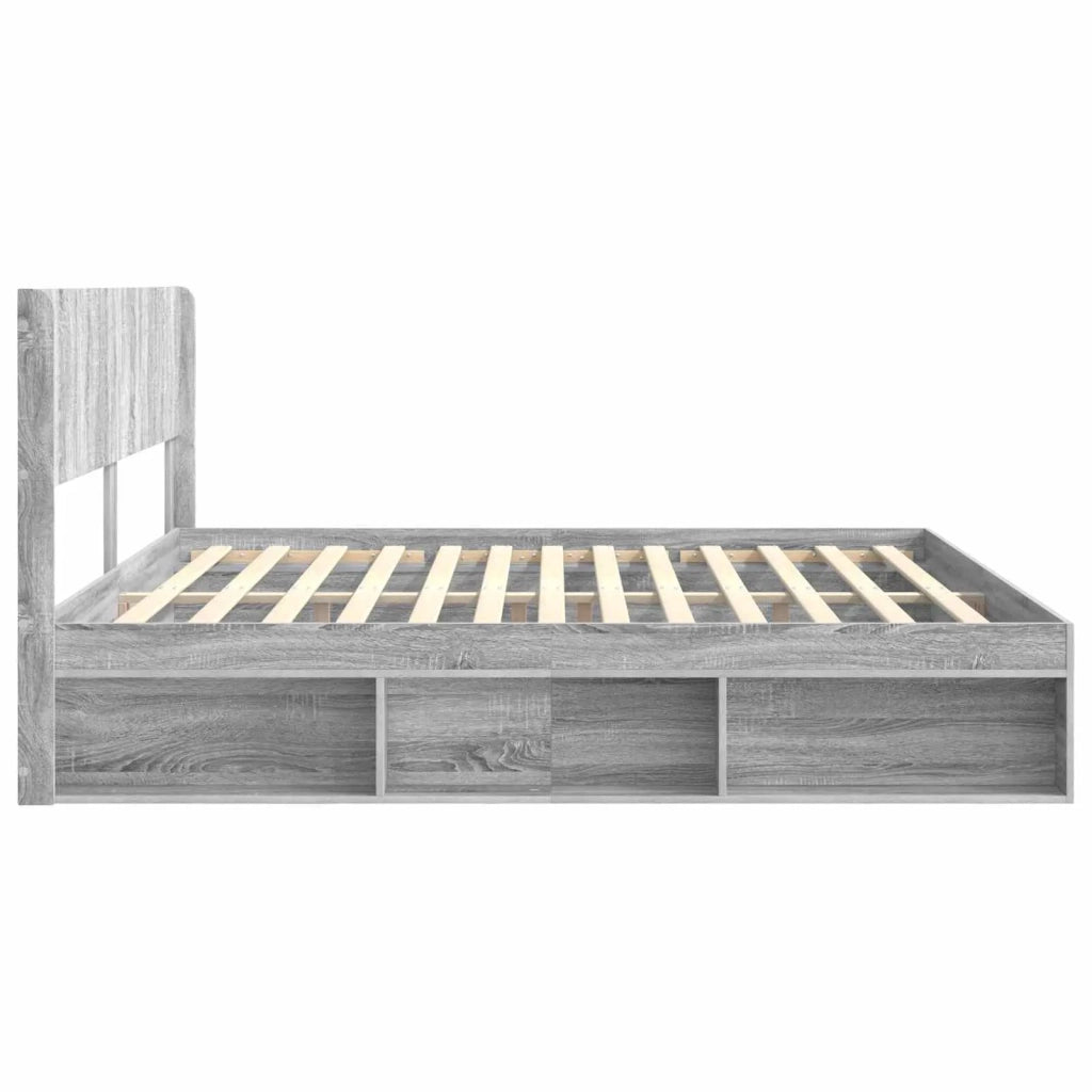 Letto da camera | Struttura del letto con stoccaggio e testata 3 pcs