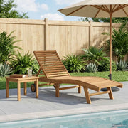 Lettino da sole Marrone Legno di teak solido 42032681