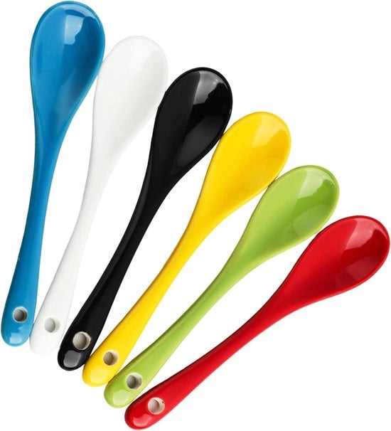 Eierlesioni in ceramica colorata - eleganti e resistenti - 6 pezzi