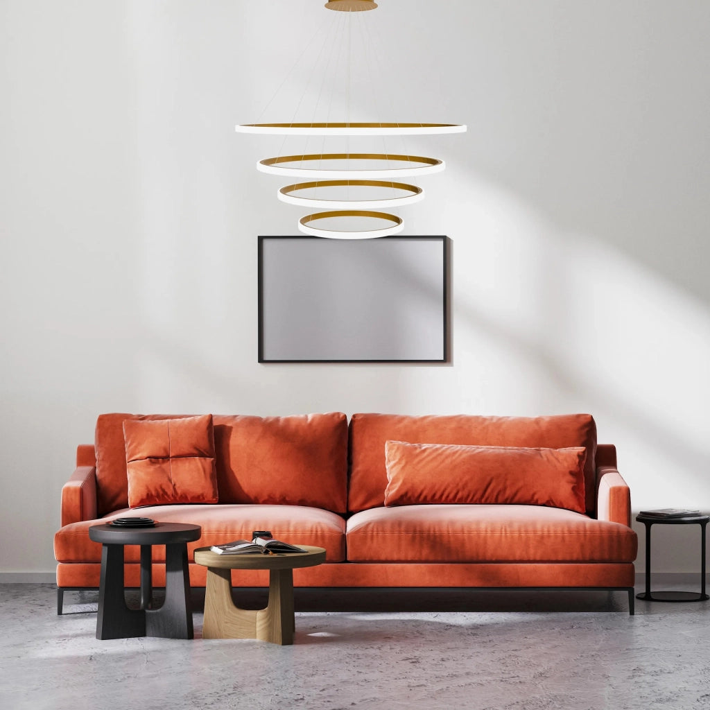 Lampada A Sospensione Lhj010-cp4 Brush Gold