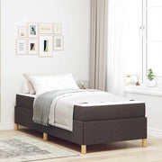 Struttura del letto Marrone Scuro 80 x 200 cm Tessuto