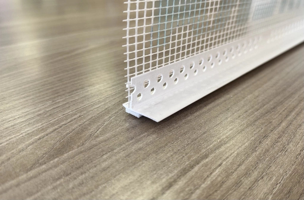 Profilo in pvc con rete per davanzale barra 2 metri - bianco