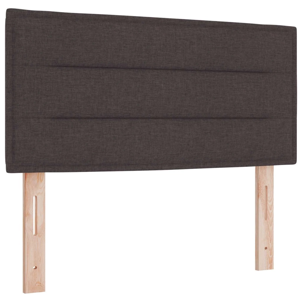 Letto con Box Spring, Materasso e LED Marrone Scuro 90 x 200 cm 3451850