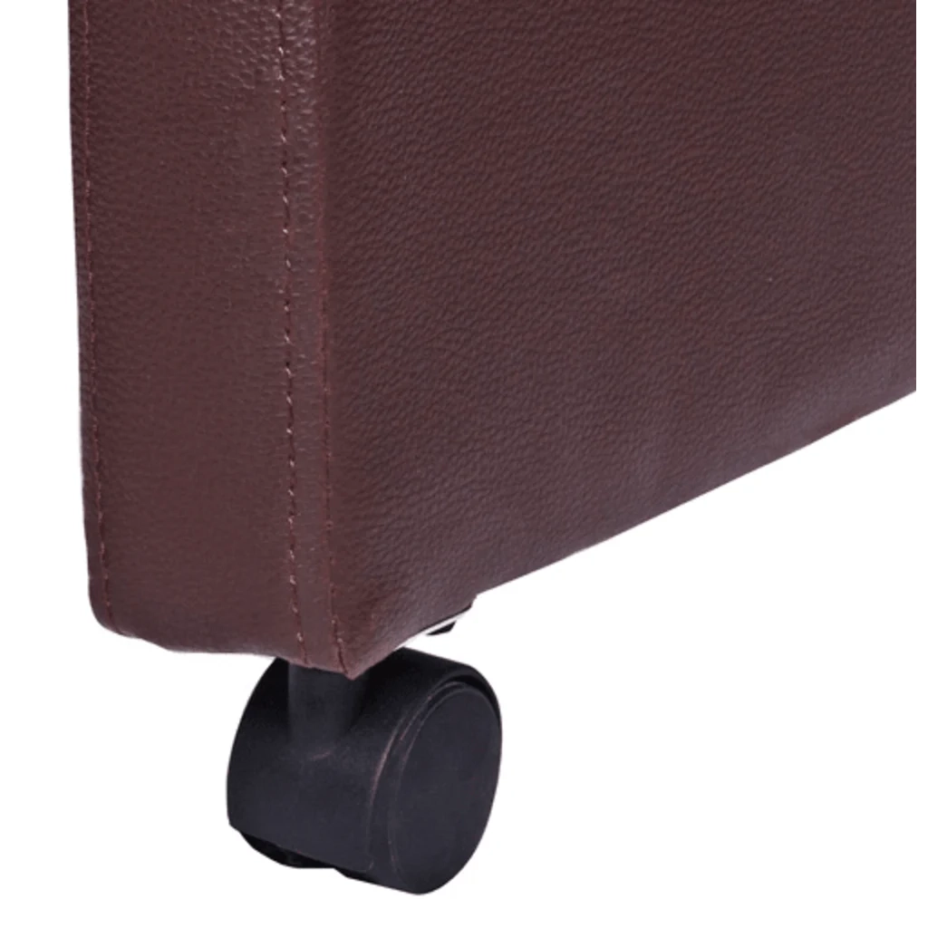 Sedie da Pranzo 2 pz Marroni in Similpelle 60348
