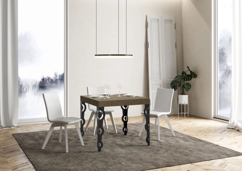 Tavolo Allungabile 90-246x90x77 cm Karamay Tortora