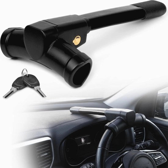 Stuurslot T-Bar - Autoslot Anti-Diefstal per Auto, Furgone e Caravan con 2 Chiavi