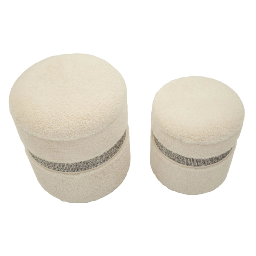 Pouf VKH720, Beige, MDF, 47x40x40 cm