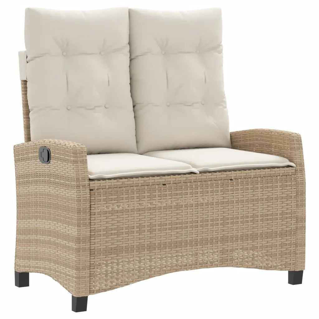 Set da Pranzo da Giardino 4 pz con Cuscini Beige in Polyrattan 3277420