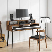 Scrivania studio Legno antico 130 x 42,5 x 36 cm 8006730