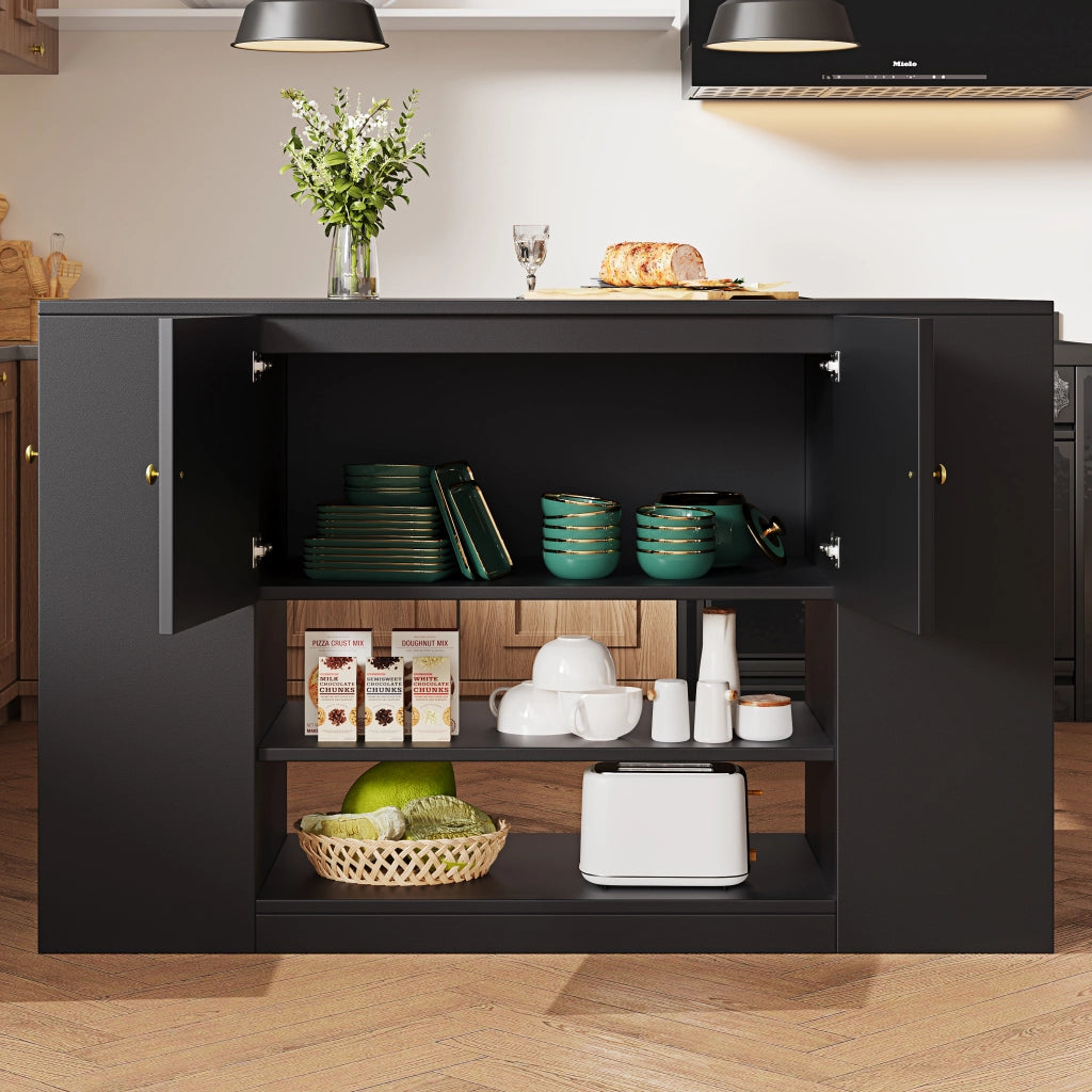 Credenza da Cucina con Cassetti e Ripiani ¨C MINIMAL ¨C Nero