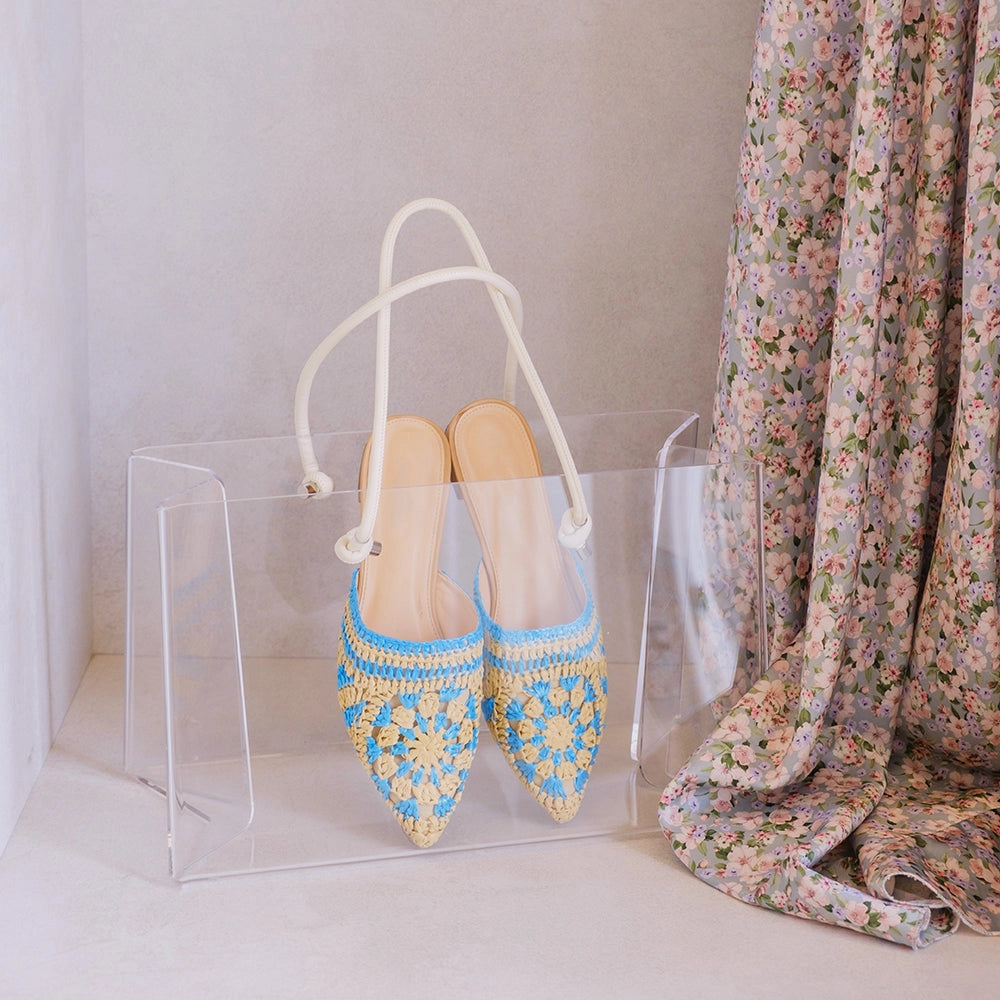 SHOPPER MEDIA CHARLOTTE IN CRISTALLO ACRILICO TRASPARENTE