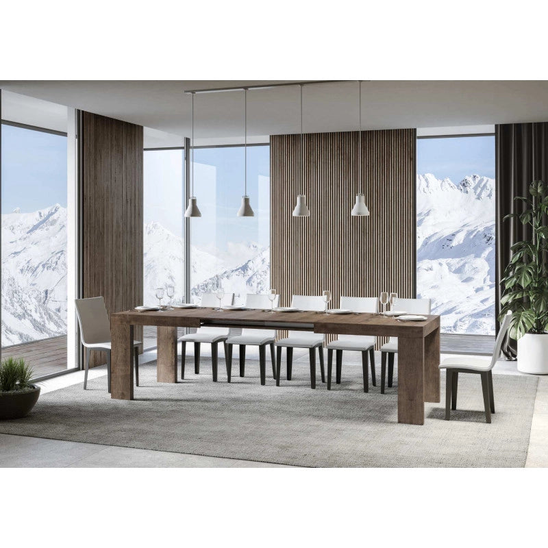 Tavolo allungabile 200/304x90 cm Roxell Premium - Noce