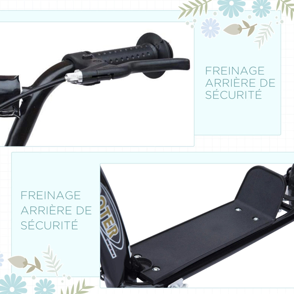 Trottinette Bambini ¨C zephmum ¨C 30 cm, Acero, Nero