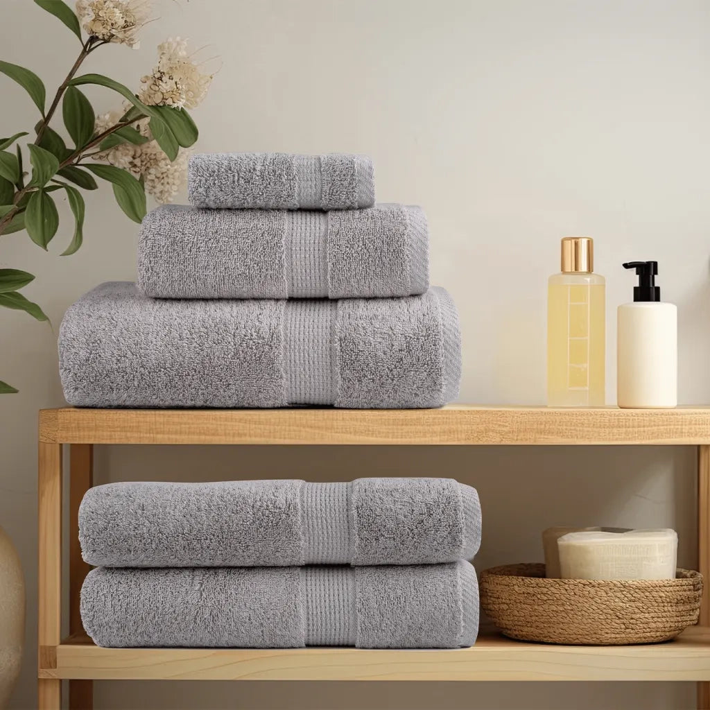Set ASciugamani SOLUND 8 pz Grigio 600 gsm 137543