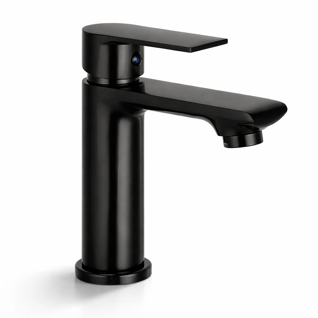 Miscelatore Rubinetto Lavabo Bagno Nero Opaco Miscelatore Monocomando 94007