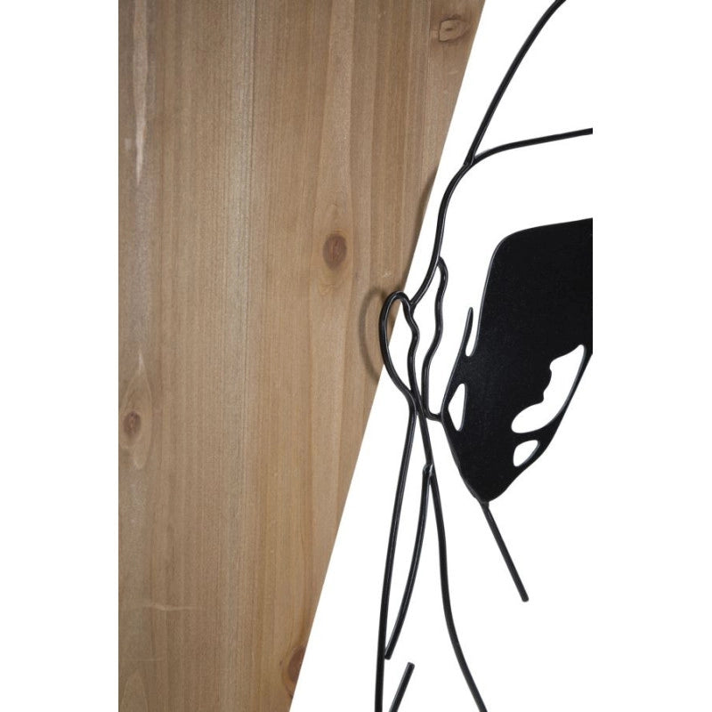 Pannello Da Muro Strip -b- Ferro E Wood cm 50x2x90