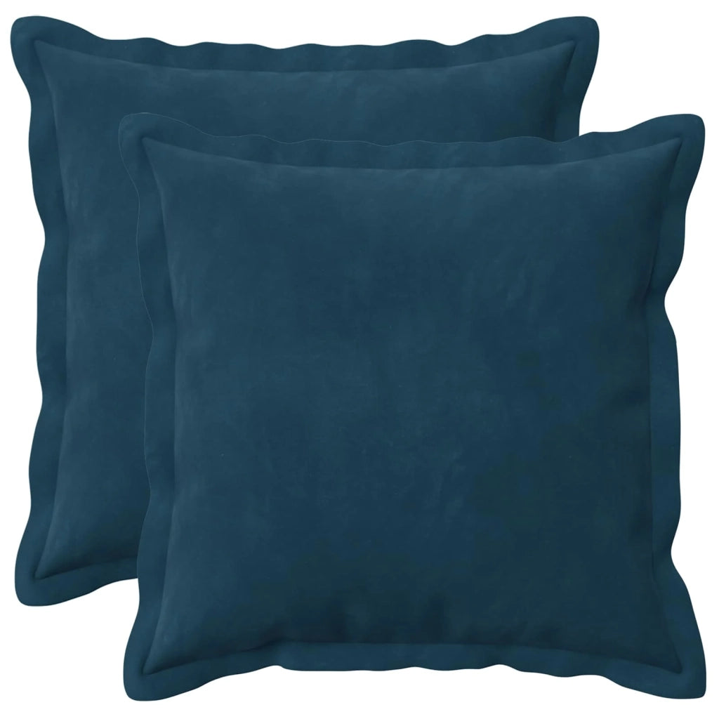 Cuscino con cuscino HOUTEN 2 pz Blu Velluto 932779