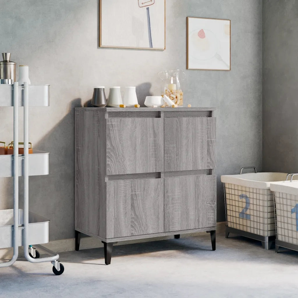 Credenza | Madia | Buffet da pranzo | Armadio da pranzo Grigio Sonoma 60x35x70 cm in Legno Multistrato