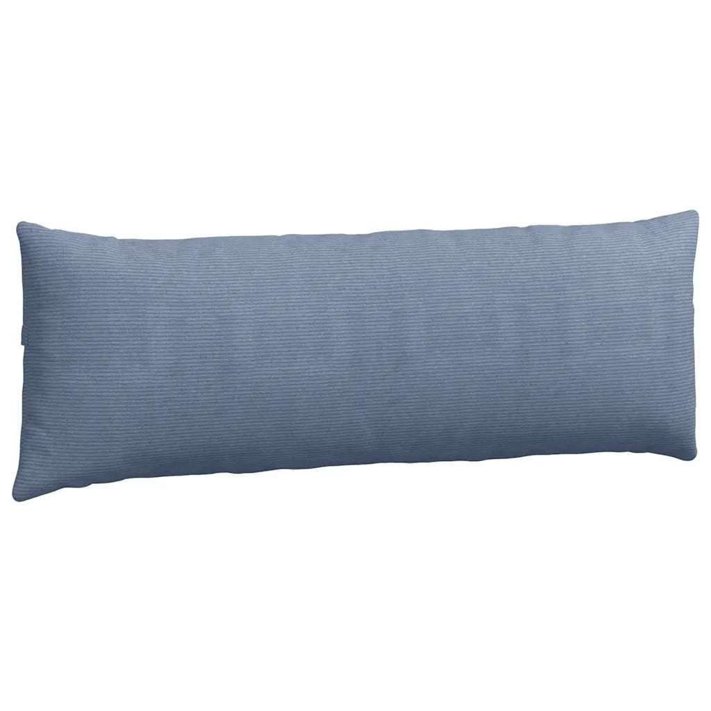 Cuscini da Divano 2 pz-Set di 2 Cuscini per Sofa Blu 120 x 40 cm Tessuto in Cords 572645