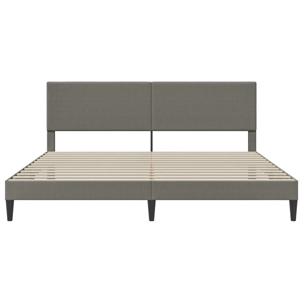 Struttura del letto-Giroletto Grigio Chiaro 180 x 200 cm Tessuto in Cords