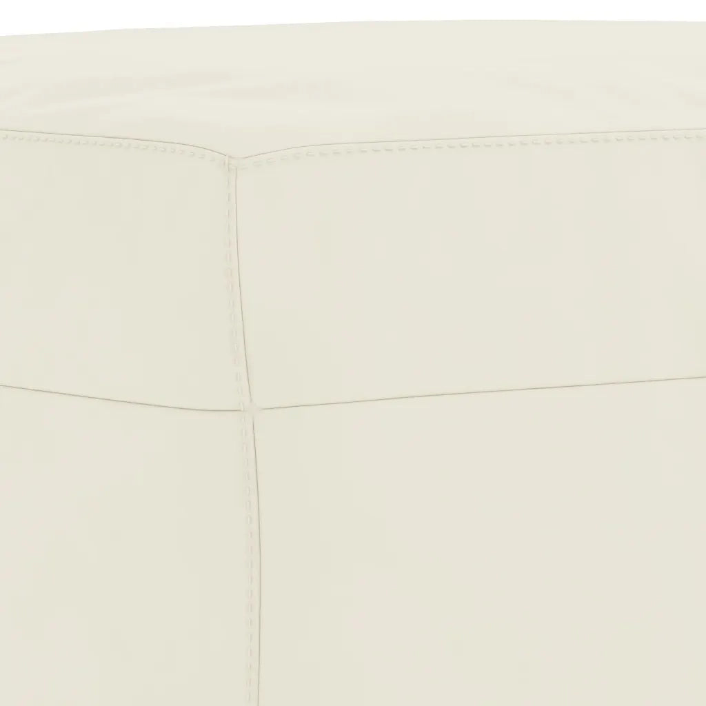 Set di Divani 3 pz con Cuscini Crema in Velluto