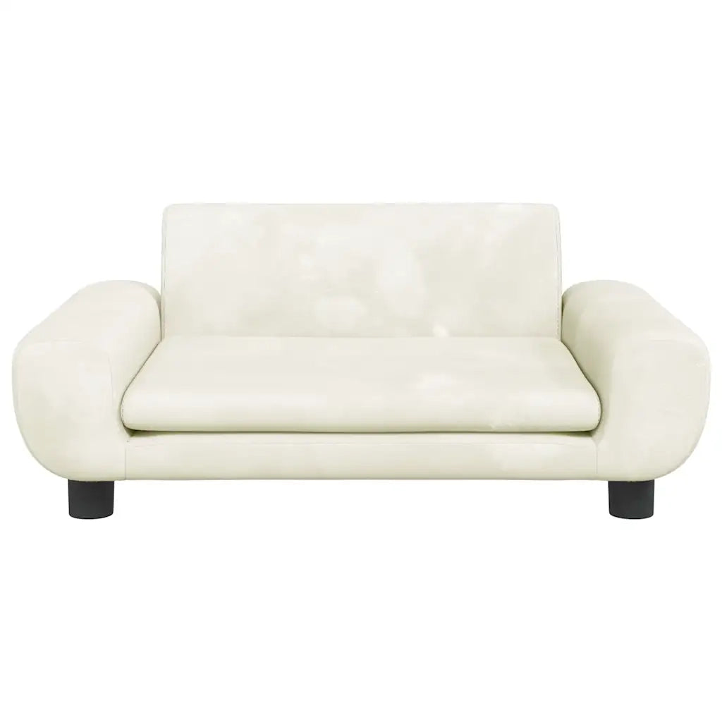 Lettino per Cani Crema 70x45x33 cm in Velluto 171994