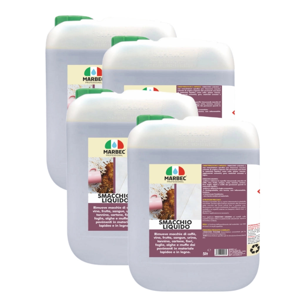 Smacchiatore di macchie organiche SMACCHIO LIQUIDO   5LTx4Pz
