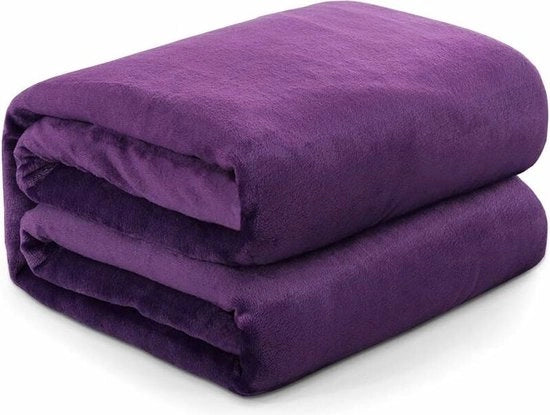 Coperta di velluto per divano letto 130 x 150 cm viola