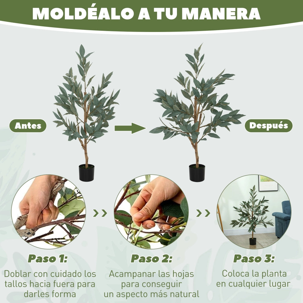 Albero Artificiale di Alloro ¨C Minimal ¨C Verde 120 cm
