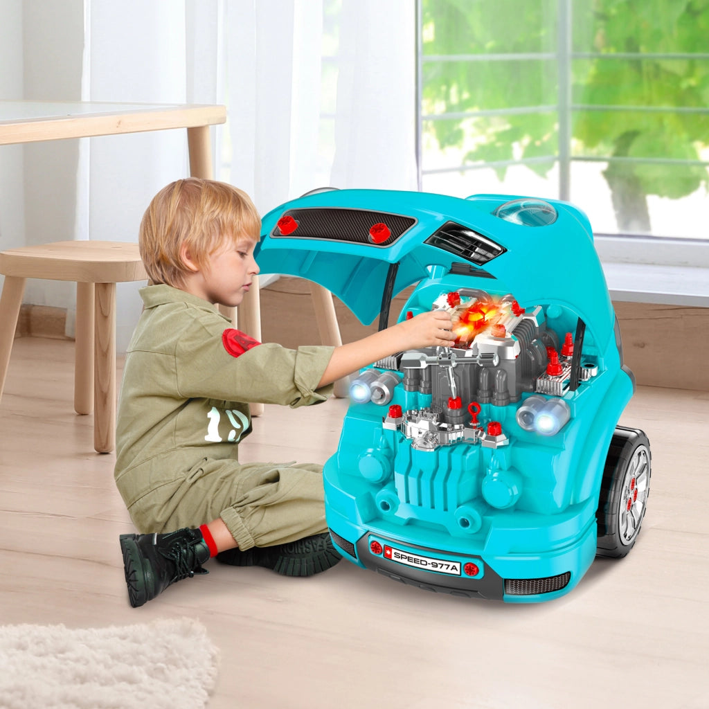 Set di Giocattoli per Bambini con Strumenti 61 Pezzi ¨C Minimal ¨C Verde 40x39x47 cm