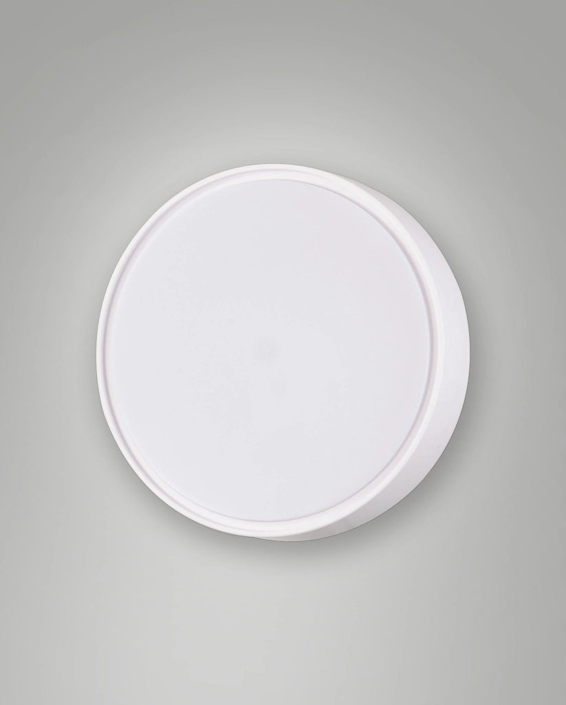 Hatton LED Plafoniera Circolare in Policarbonato Bianco IP65 14W 3000K Luce Calda 2830lm Made in Italy Codice 3224-61-102 Design Moderno e Robusto