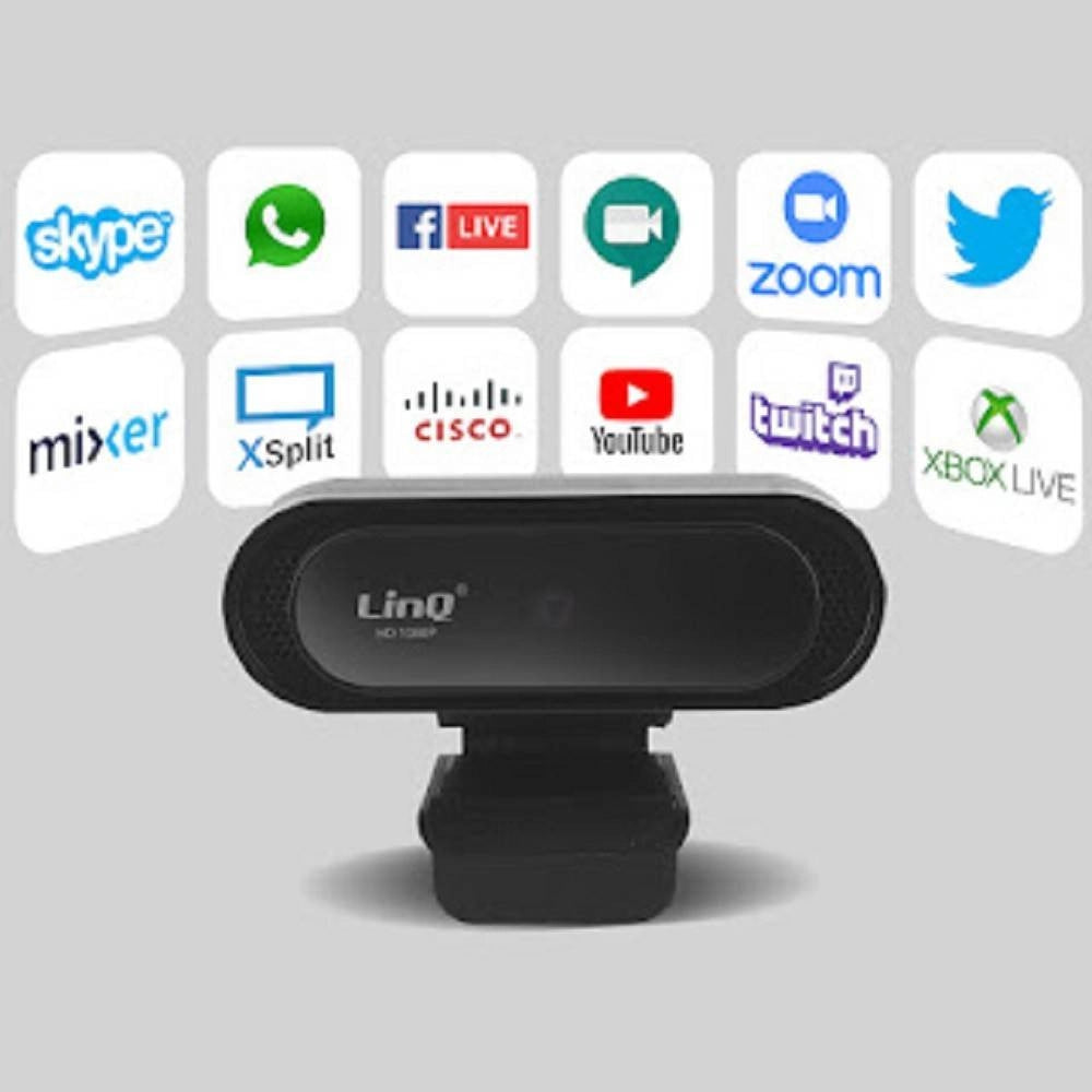 Trade Shop - Webcam Usb Full Hd 1080p 30 Milioni Pixel Con Microfono Videoconferenza Hd1090 -