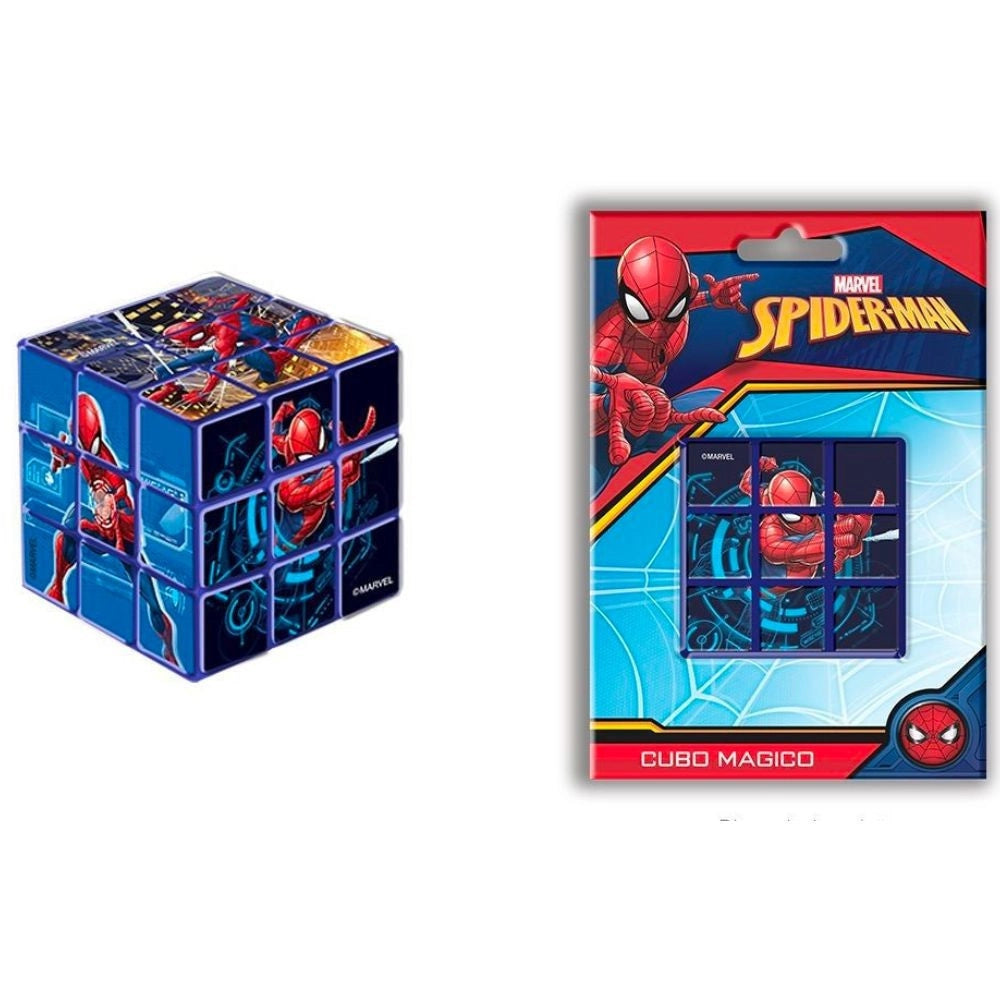 Trade Shop - Cubo Di Rubik Spiderman Cubo Magico Rompicapo Gioco Di Abilità Educativo Bambini -