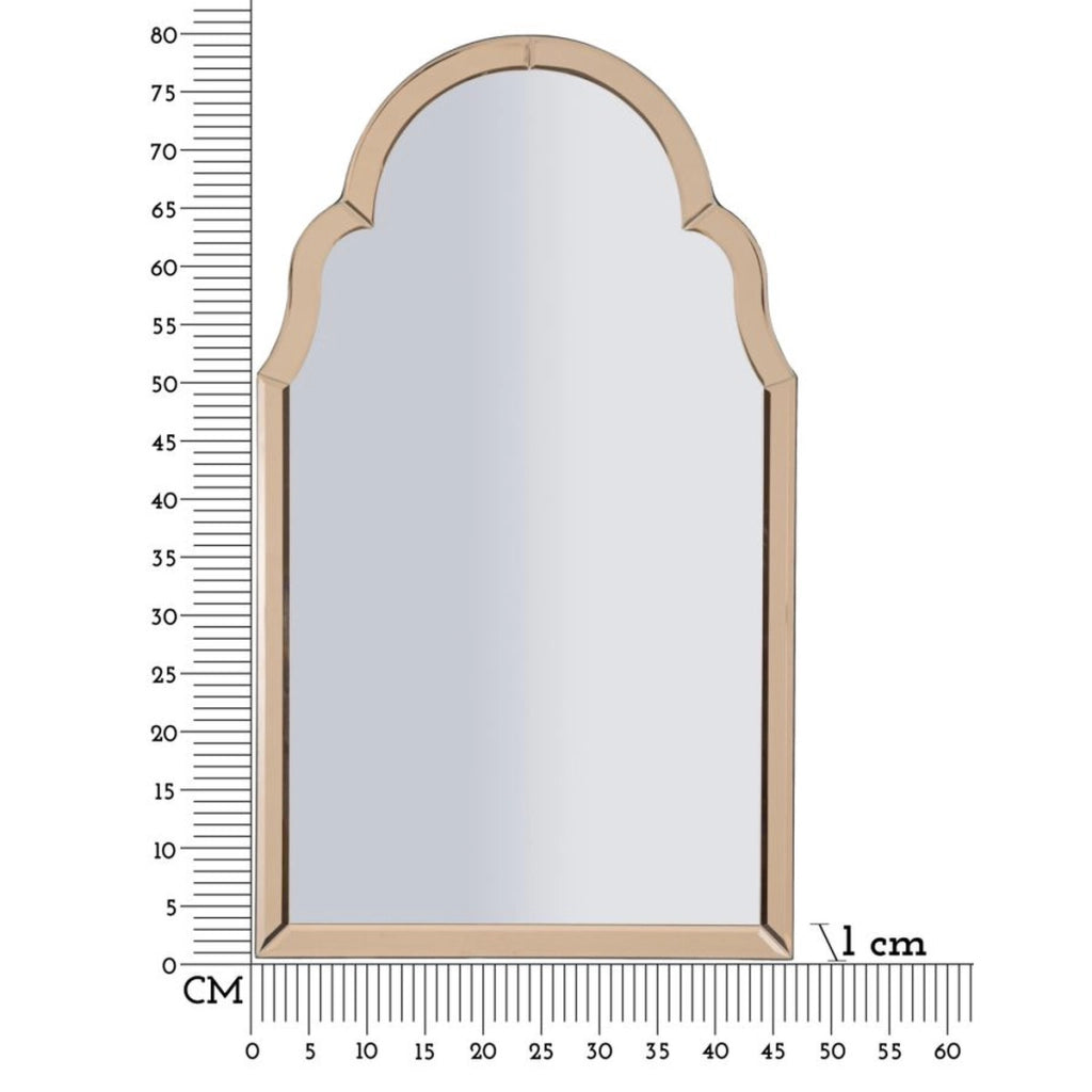 Specchio con Cornice Classico 7, Rosa, MDF, 80x47x1 cm
