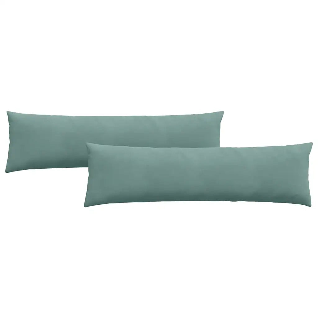 Cuscini da Divano 2 pz | Cuscini per sedie Verde Mare 145 x 40 cm Tessuto in Cords