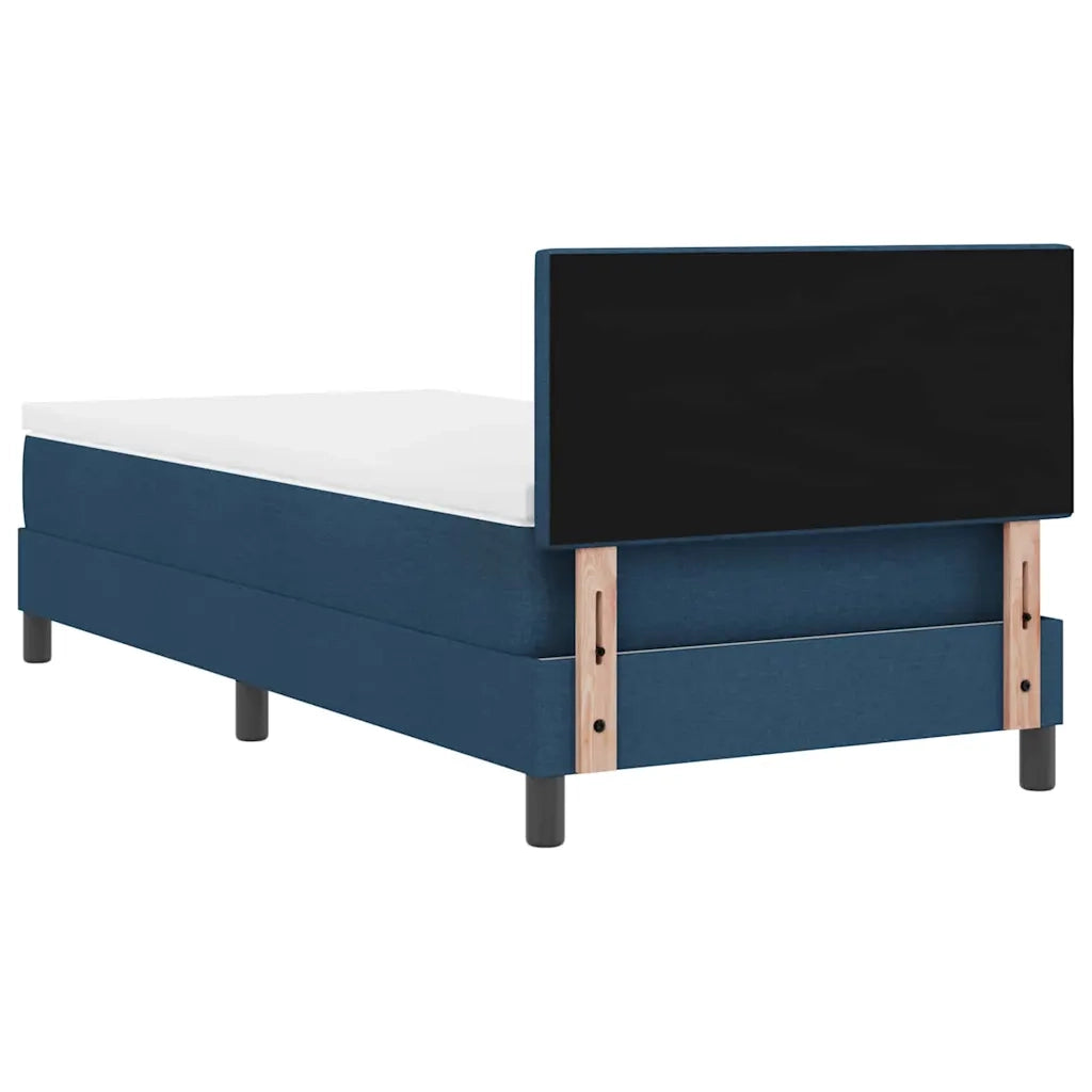 Letto a molle con materasso con led Blu 90 x 190 cm Tessuto 3342176