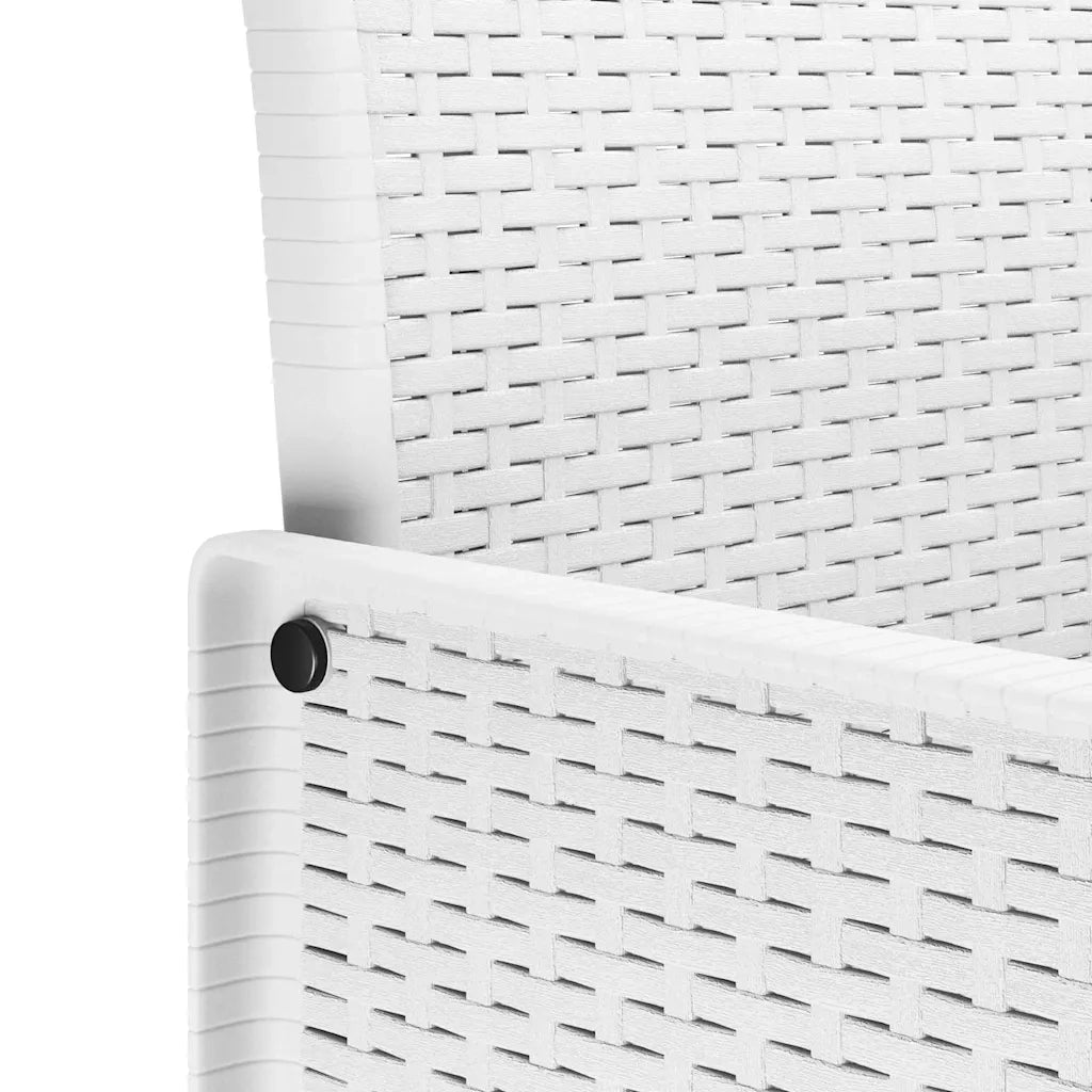 Set da Pranzo per Giardino 7 pcs Bianco Polipropilene 3378723