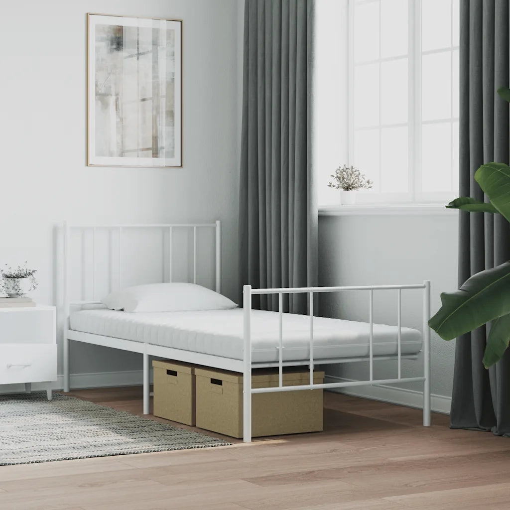 Materasso in Schiuma Bianco 100x210 cm 7 Zone Durezza 20 ILD 4016648
