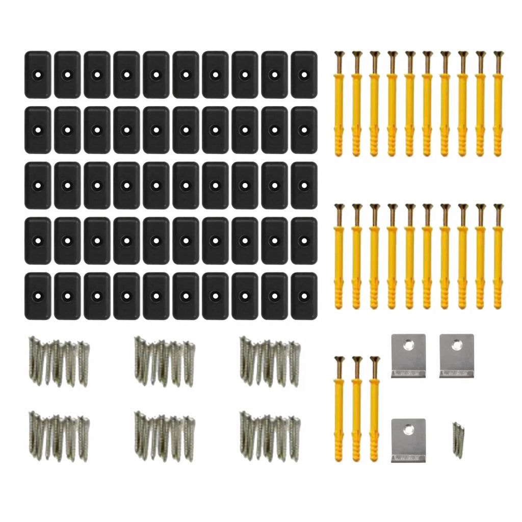 Tavola da decking 32 pcs Nero WPC 3444770