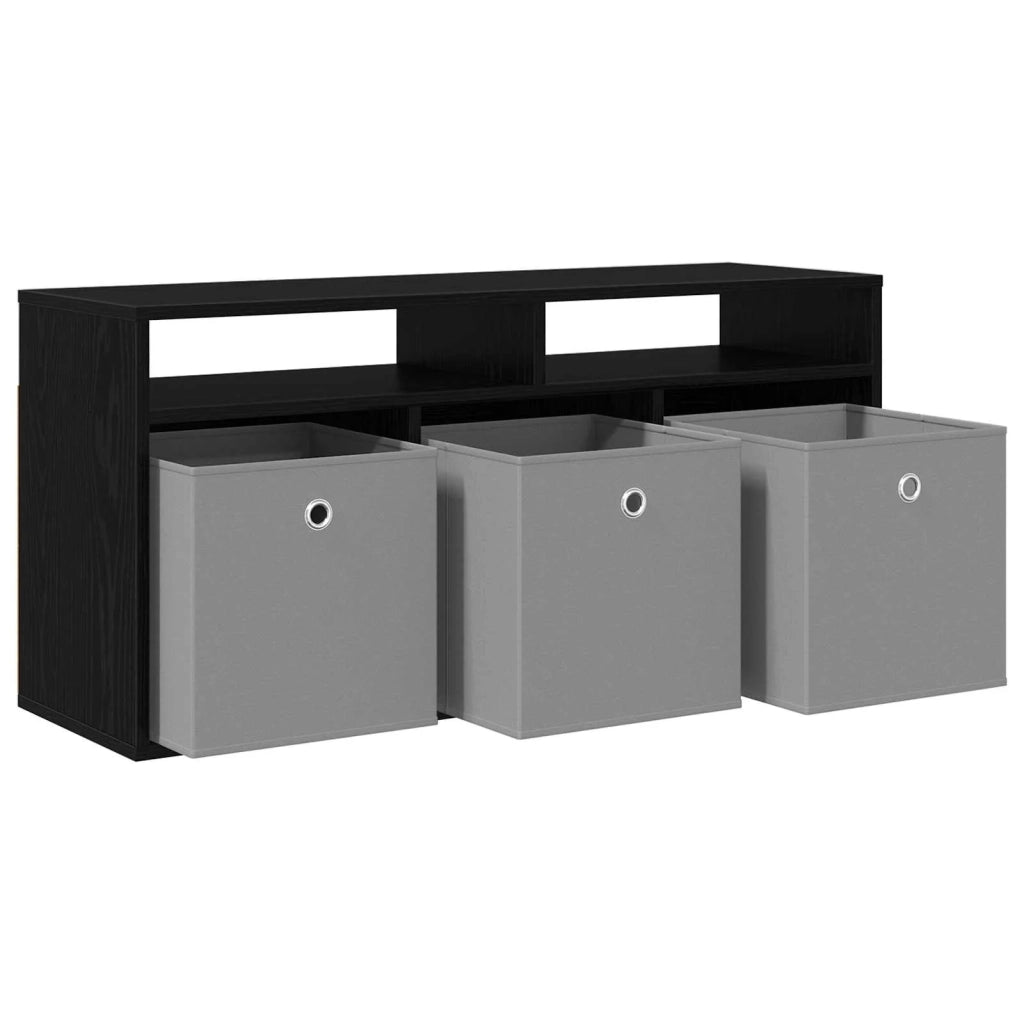 Lowboard con cassetto Rovere Nero 102 x 32 x 48,5 cm 8000589