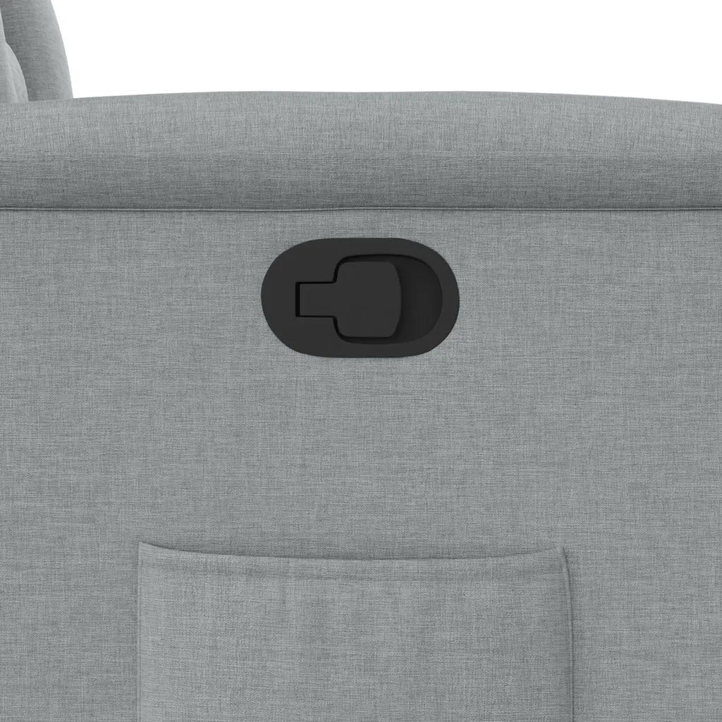 Poltrona | Sedia Relax Reclinabile in Tessuto Grigio Chiaro