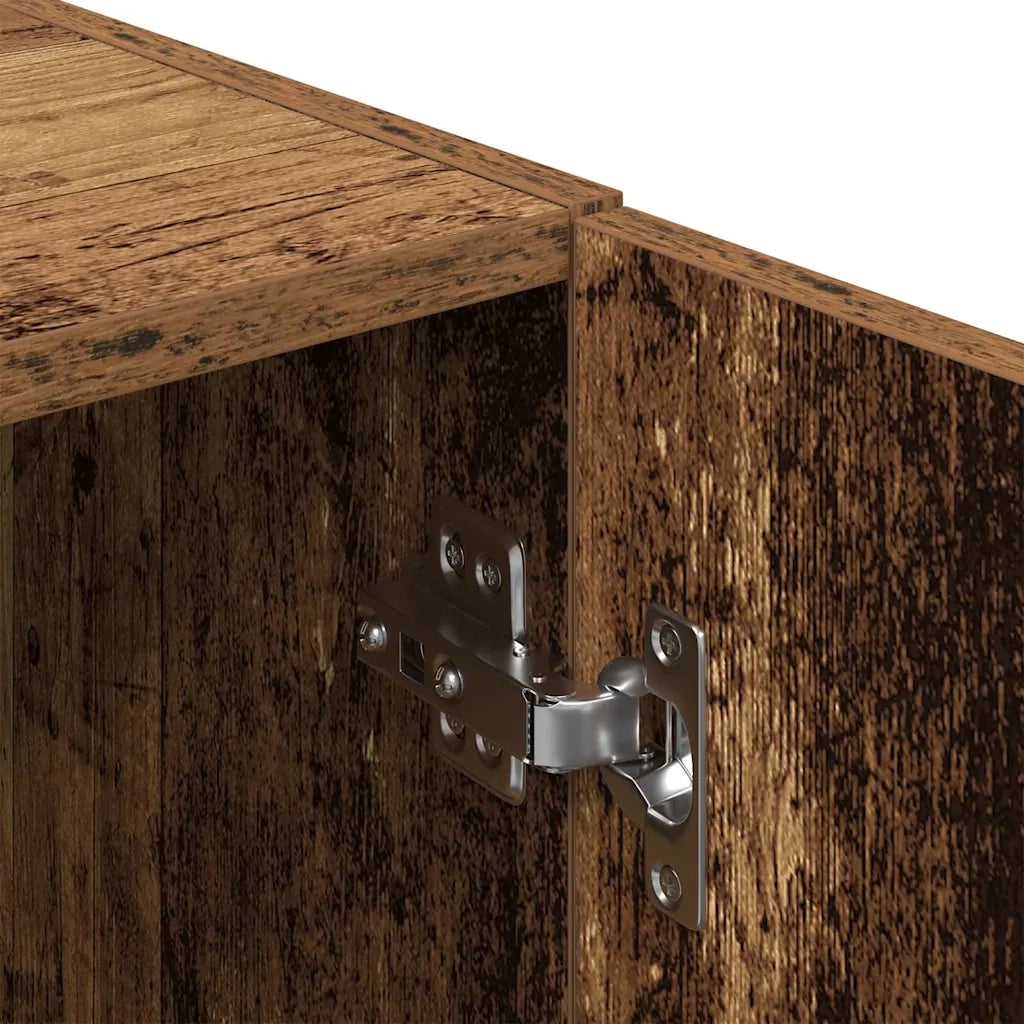 Set di Armadio pensile | Mobili da Cucina 3 pz Legno Antico in Truciolato