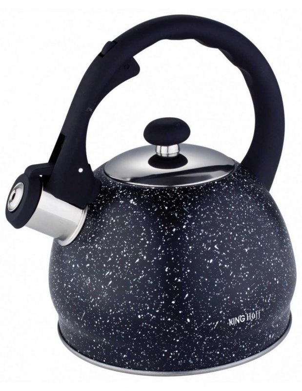 Bollitore con fischietto in marmo Kinghoff KH-1403 da 2 litri con manico Soft Touch
