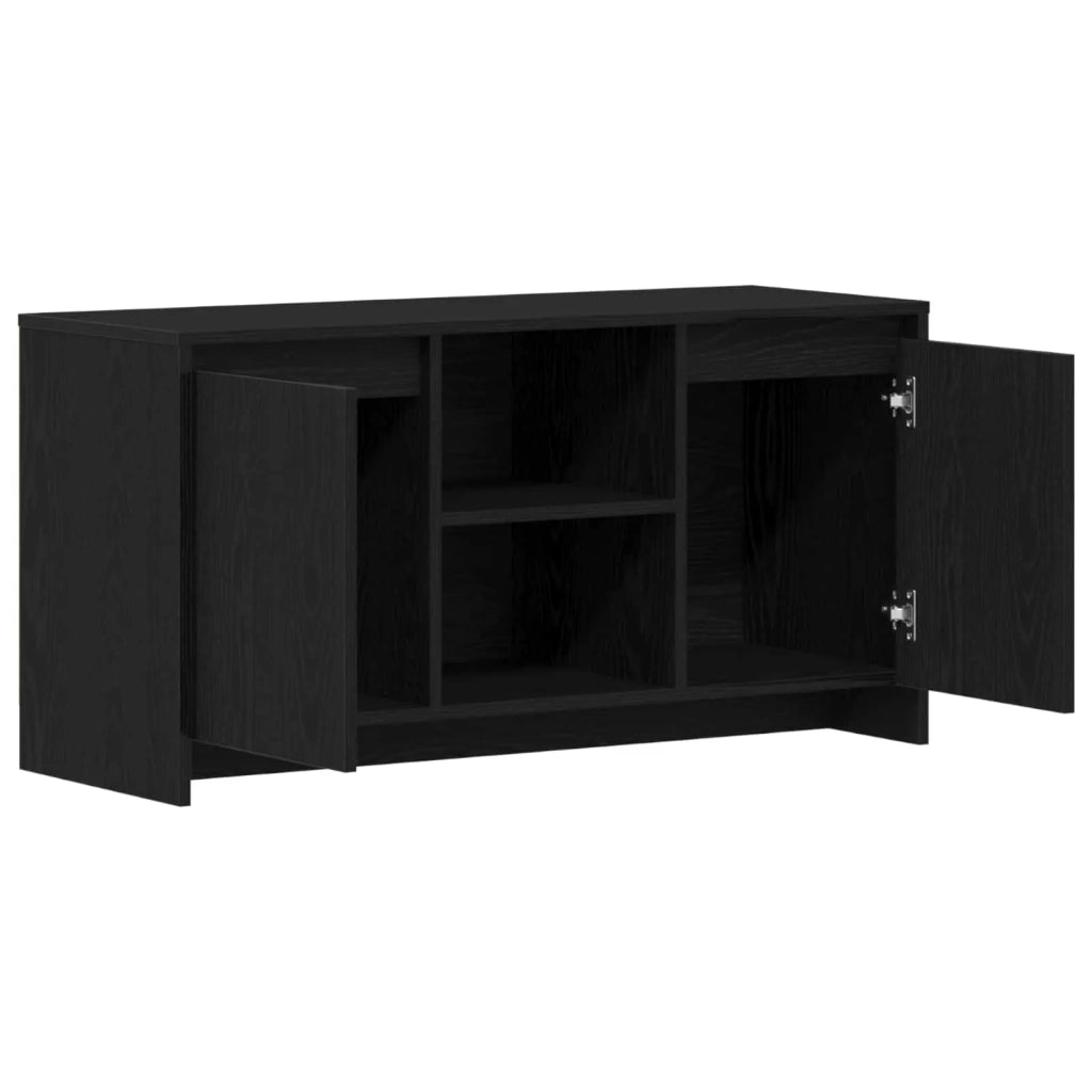 Mobile TV Rovere Nero 102 x 37,5 x 52,5 cm Legno multistrato 862707