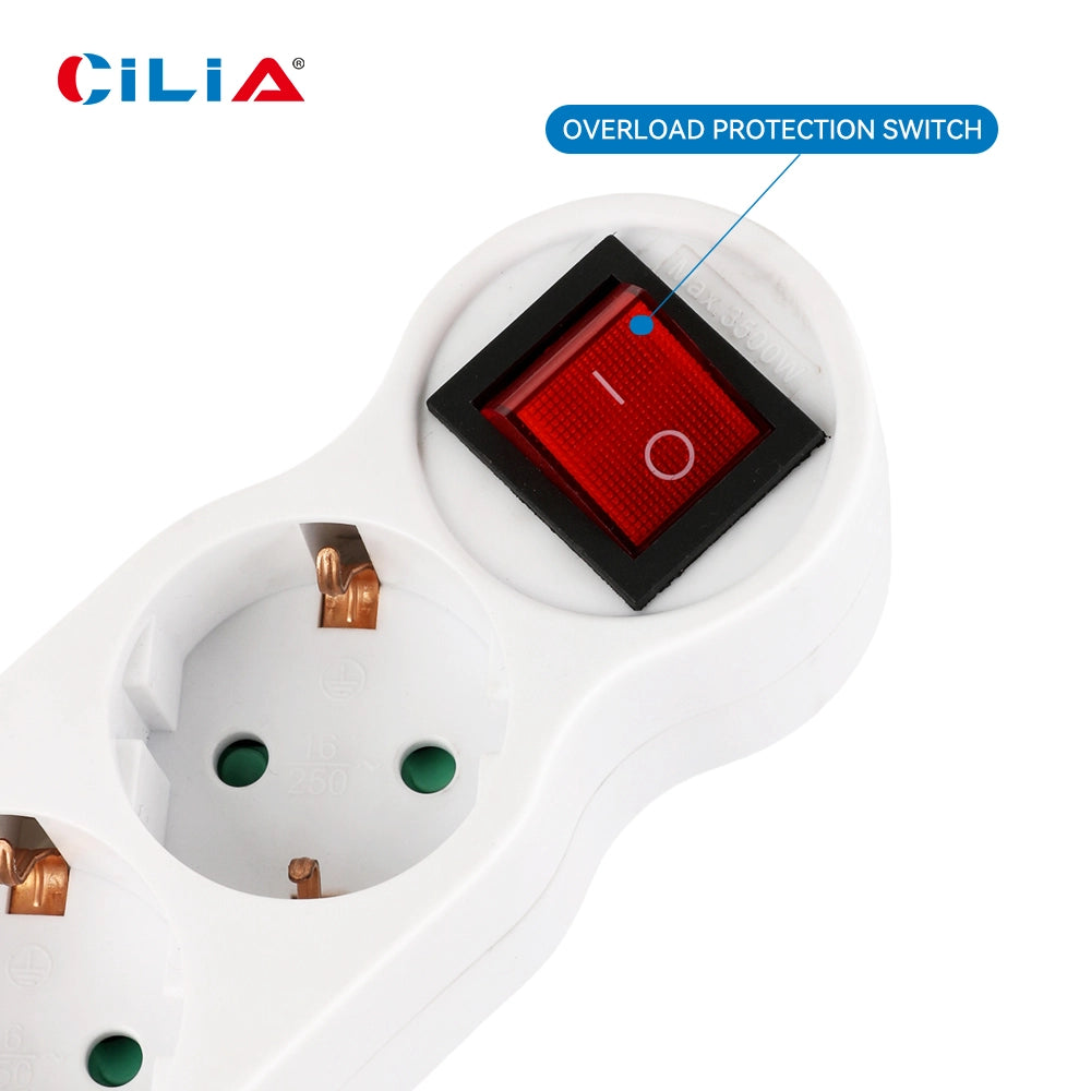 Ciabatta Multipresa con Interruttore ¨C Xylo ¨C Bianco