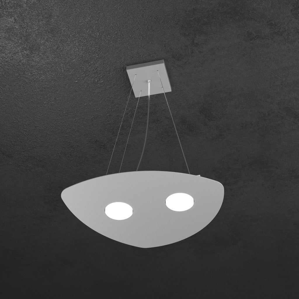 SHAPE SOSPENSIONE 2 LUCI GRIGIO 1143-S2-GR