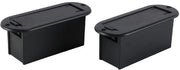 2 Contenitori per Batterie 9V in Plastica con Chiusura Rapida