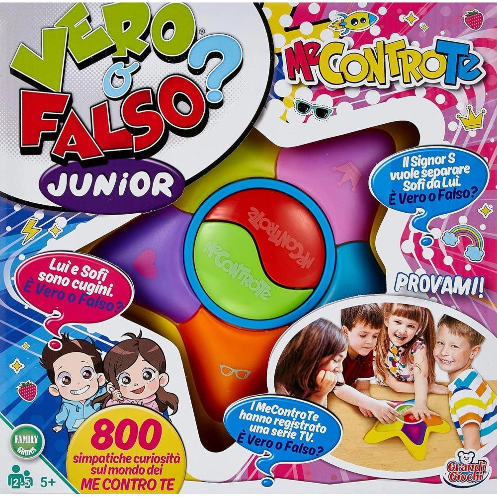 Trade Shop - Vero O Falso Gioco Di Società Elettronico 800 Curiosità Me Contro Te Sofì E Luì -