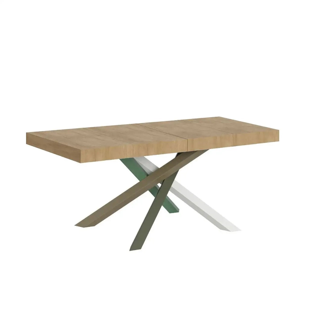 Tavolo allungabile 120/224x90 cm Volantis Premium cashmere gambe multicolore 4/A