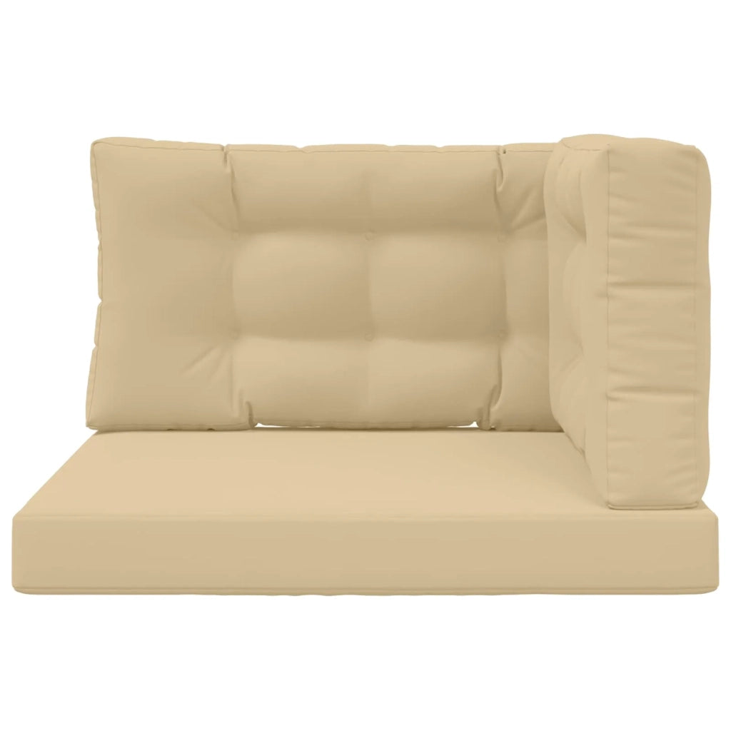 Cuscino per divano da esterno 3 pz | Cuscini per sedie Beige Poliestere